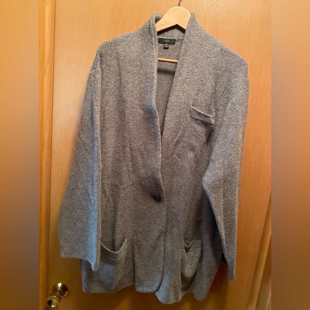J.Crew women’s plus size Cocoon Sweater Blazer size 3X